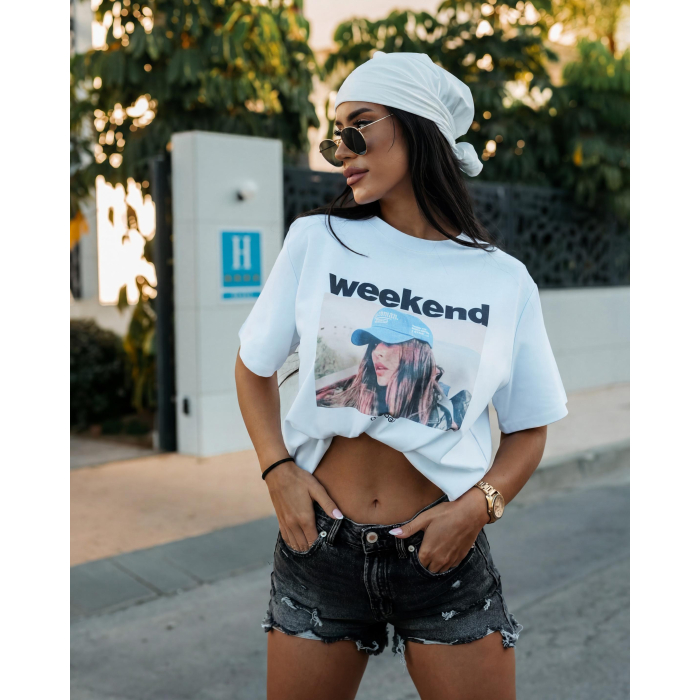 BLUZKA T-SHIRT OLAVOGA FLYKIO ECRU