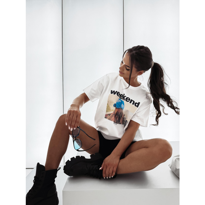 BLUZKA T-SHIRT OLAVOGA FLYKIO ECRU