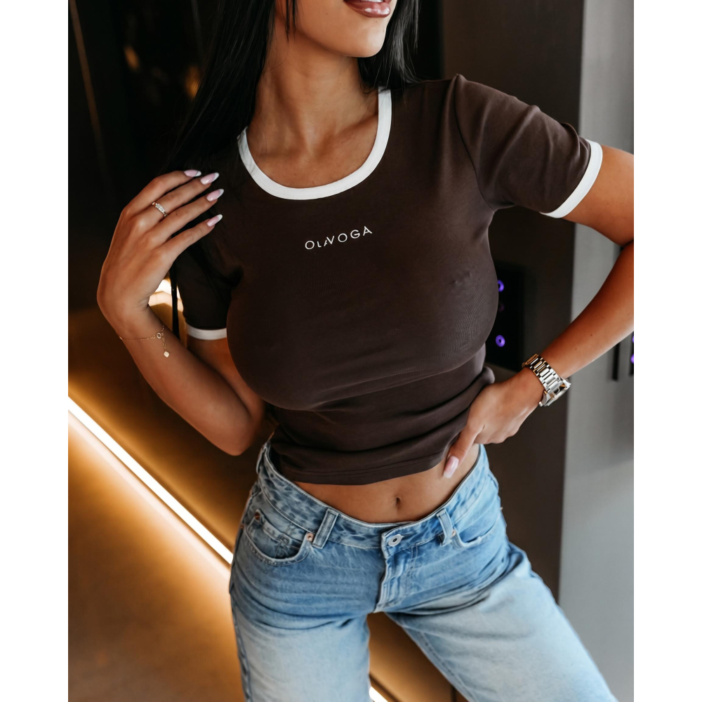 BLUZKA T-SHIRT OLAVOGA GABRIELA BROWN