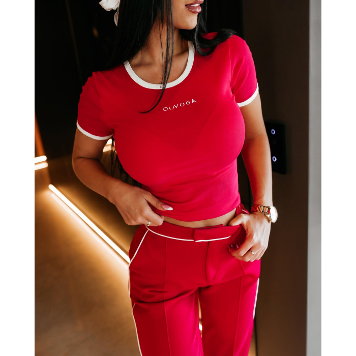 BLUZKA T-SHIRT OLAVOGA GABRIELA RED