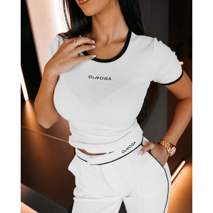 BLUZKA T-SHIRT OLAVOGA GABRIELA ECRU