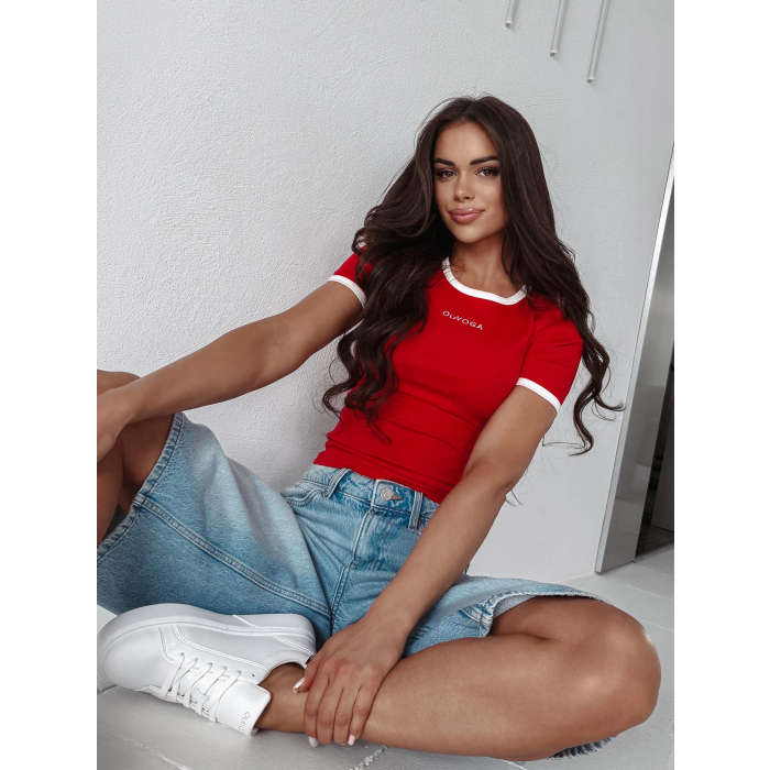 BLUZKA T-SHIRT OLAVOGA GABRIELA RED