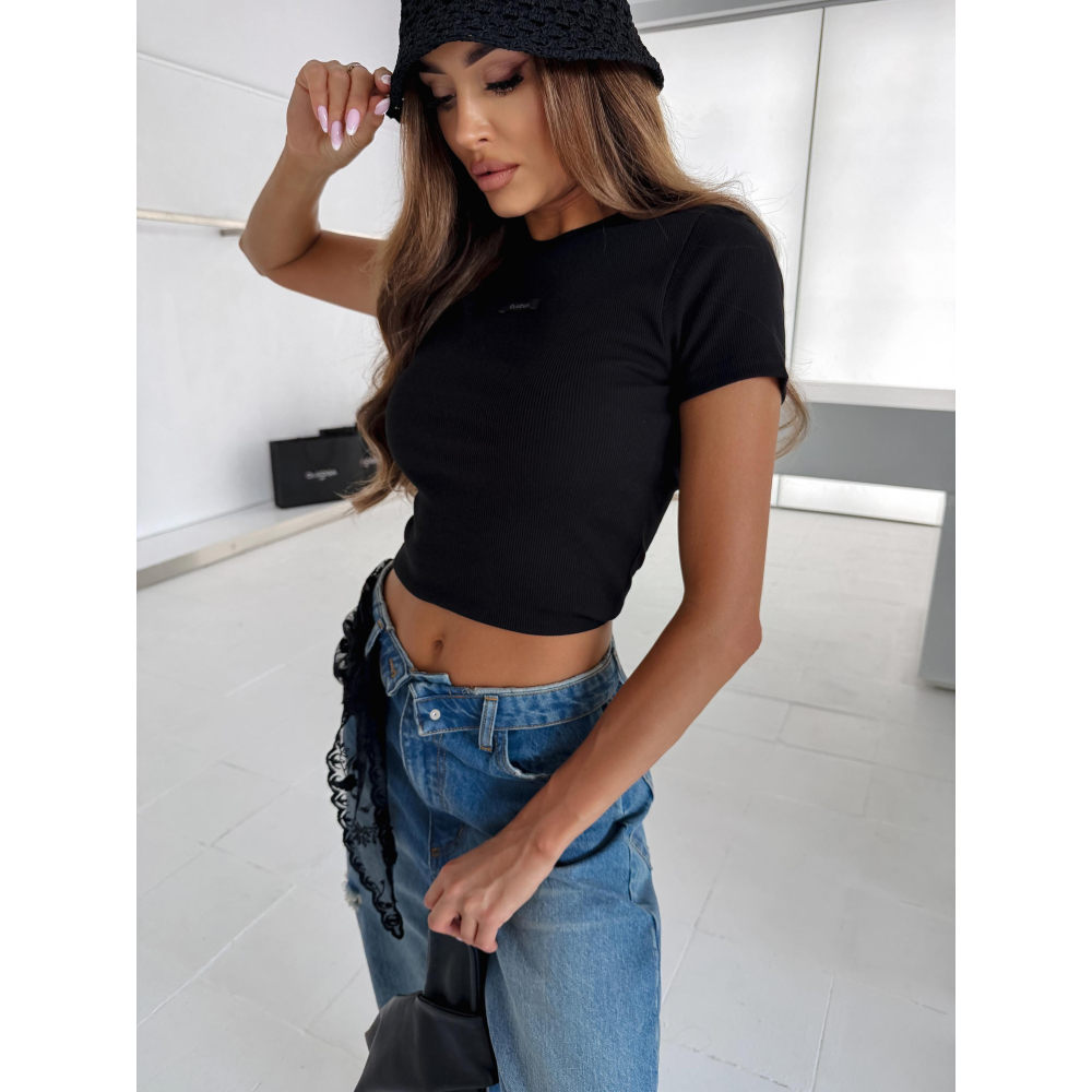 BLUZKA T-SHIRT OLAVOGA LAVENA BLACK