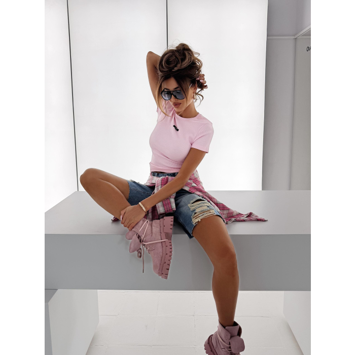 BLUZKA T-SHIRT OLAVOGA LAVENA PINK