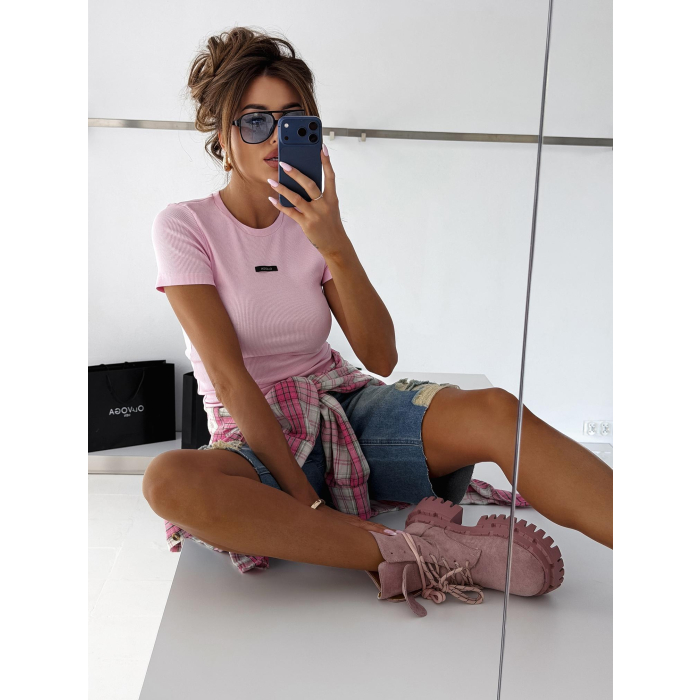 BLUZKA T-SHIRT OLAVOGA LAVENA PINK