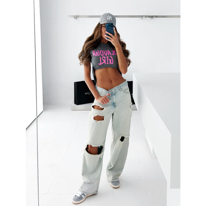 BLUZKA T-SHIRT OLAVOGA MALEDY GRAFIT