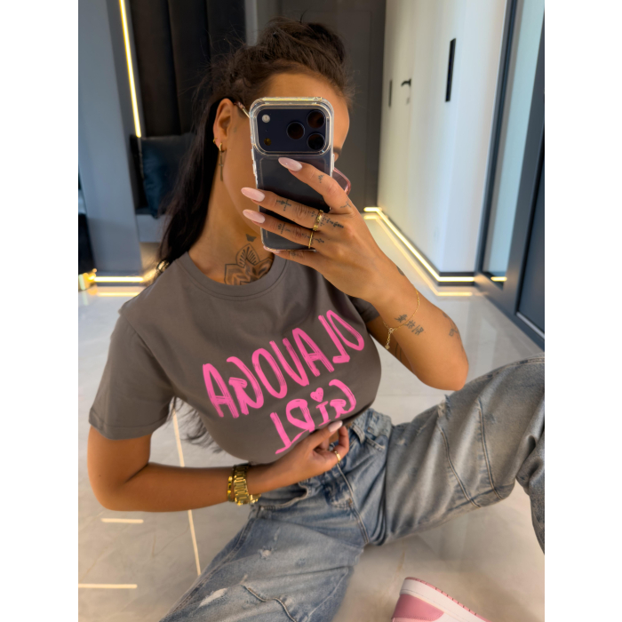 BLUZKA T-SHIRT OLAVOGA MALEDY GRAFIT