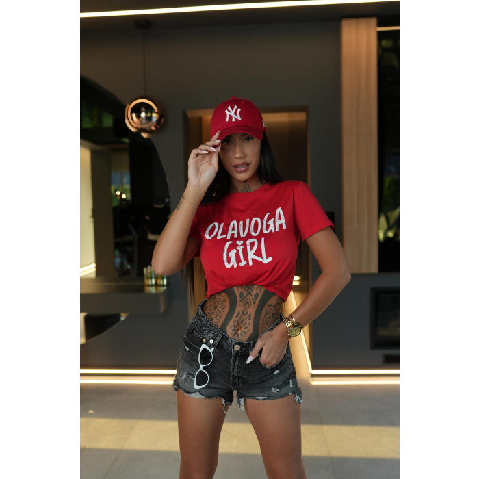 BLUZKA T-SHIRT OLAVOGA MALEDY RED