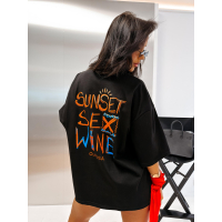 BLUZKA T-SHIRT OVERSIZE OLAVOGA ALYSSE BLACK