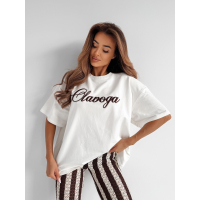 BLUZKA T-SHIRT OVERSIZE OLAVOGA AMYRAL ECRU