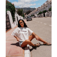 BLUZKA T-SHIRT OVERSIZE OLAVOGA AMYRAL ECRU