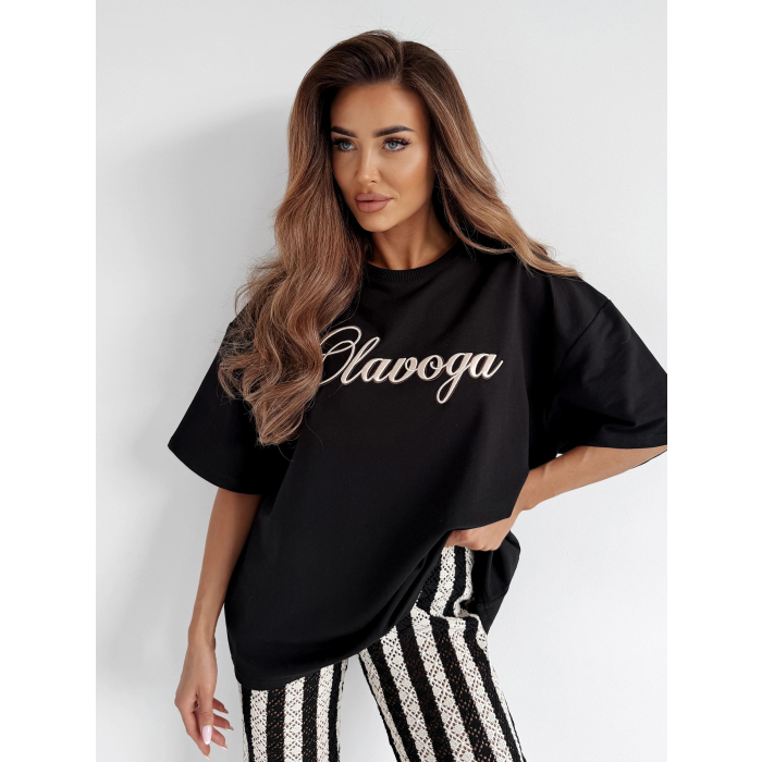 BLUZKA T-SHIRT OVERSIZE OLAVOGA AMYRAL BLACK