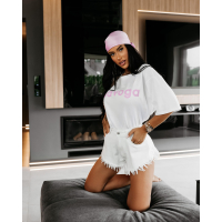 BLUZKA T-SHIRT OVERSIZE OLAVOGA COLIN ECRU