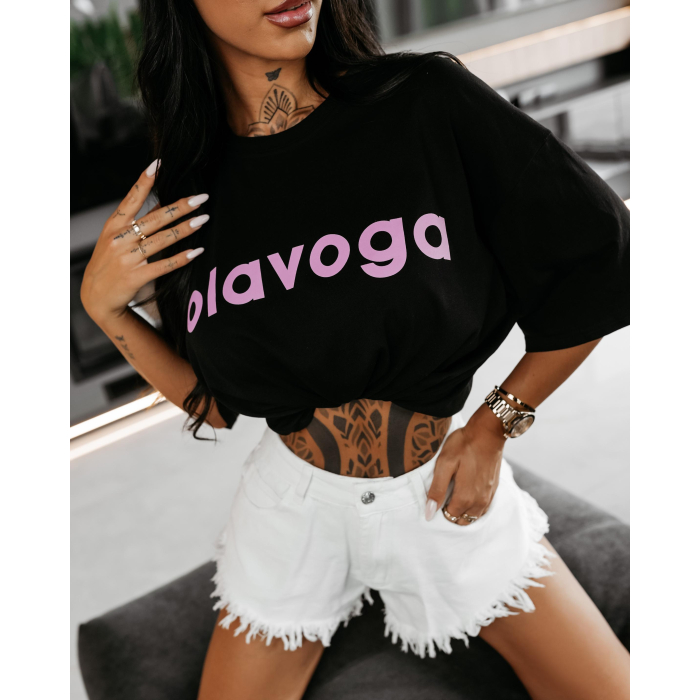 BLUZKA T-SHIRT OVERSIZE OLAVOGA COLIN BLACK