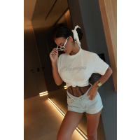 BLUZKA T-SHIRT OVERSIZE OLAVOGA NALARI ECRU