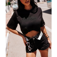BLUZKA T-SHIRT OVERSIZE OLAVOGA OVIRA BLACK