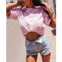 BLUZKA T-SHIRT OVERSIZE OLAVOGA OVIRA PINK