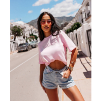 BLUZKA T-SHIRT OVERSIZE OLAVOGA OVIRA PINK