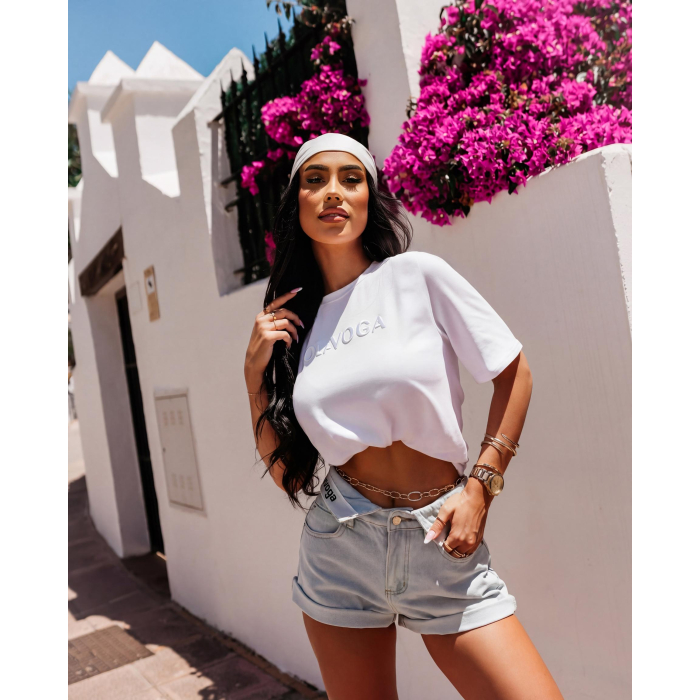 BLUZKA T-SHIRT OVERSIZE OLAVOGA OVIRA WHITE
