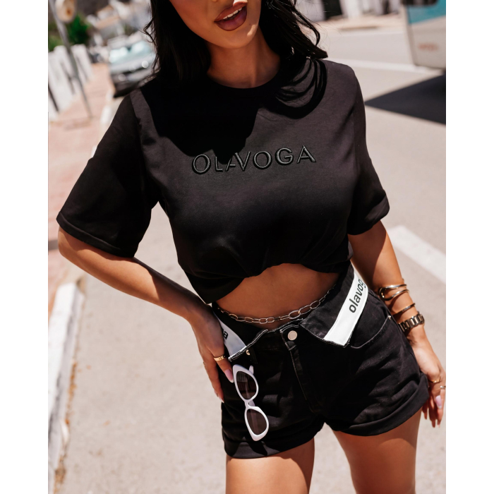 BLUZKA T-SHIRT OVERSIZE OLAVOGA OVIRA BLACK