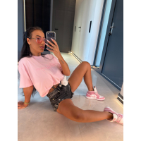 BLUZKA T-SHIRT OVERSIZE OLAVOGA VELAIA PUDER PINK