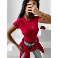 BLUZKA T-SHIRT SLIM OLAVOGA LIVA RED