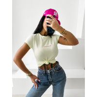 BLUZKA T-SHIRT SLIM OLAVOGA LIVA LIME