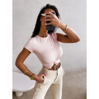 BLUZKA T-SHIRT SLIM OLAVOGA LIVA PUDER