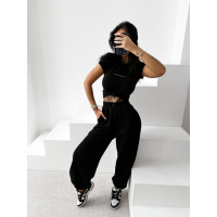 BLUZKA T-SHIRT SLIM OLAVOGA LIVA BLACK