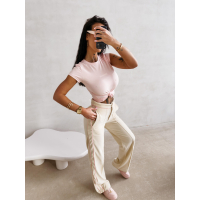 BLUZKA T-SHIRT SLIM OLAVOGA LIVA PUDER
