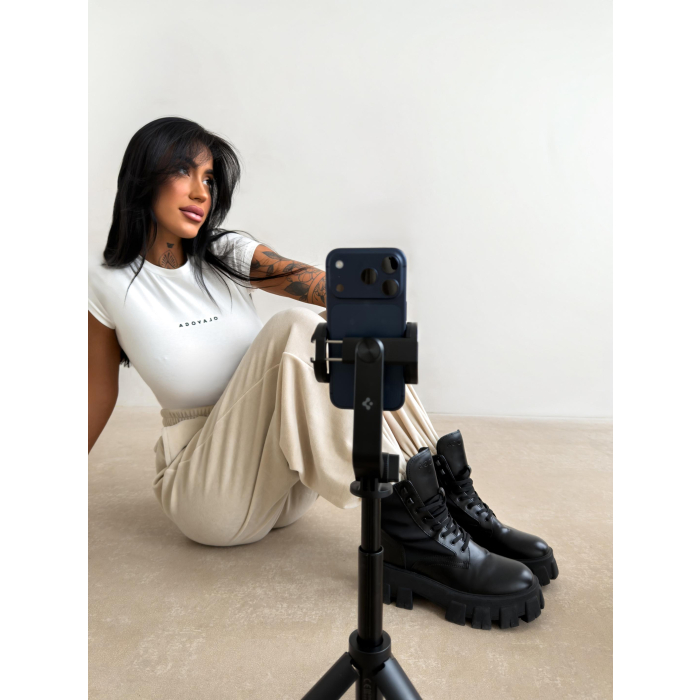 BLUZKA T-SHIRT SLIM OLAVOGA LIVA ECRU