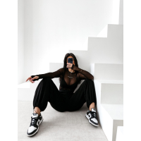 BODY DAMSKIE LOGOWANE SIATECZKA OLAVOGA AMELI BLACK