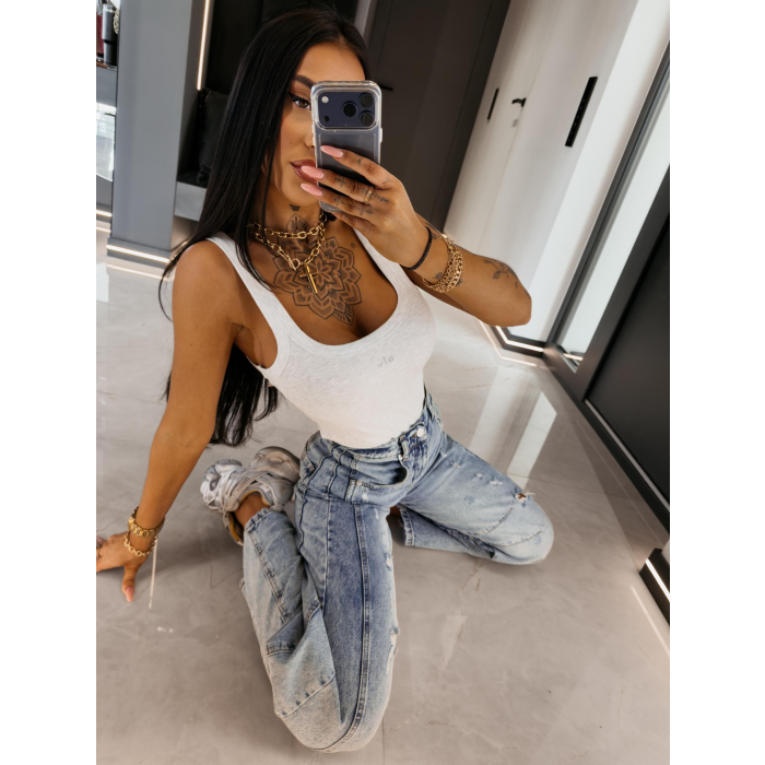 BODY DAMSKIE PRĄŻEK OLAVOGA AKOPI GRAY