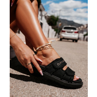 BUTY DAMSKIE KLAPKI OLAVOGA SHOES BERLIOZ BLACK