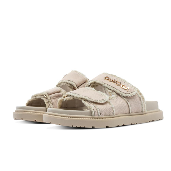 BUTY DAMSKIE KLAPKI OLAVOGA SHOES BERLIOZ BEIGE