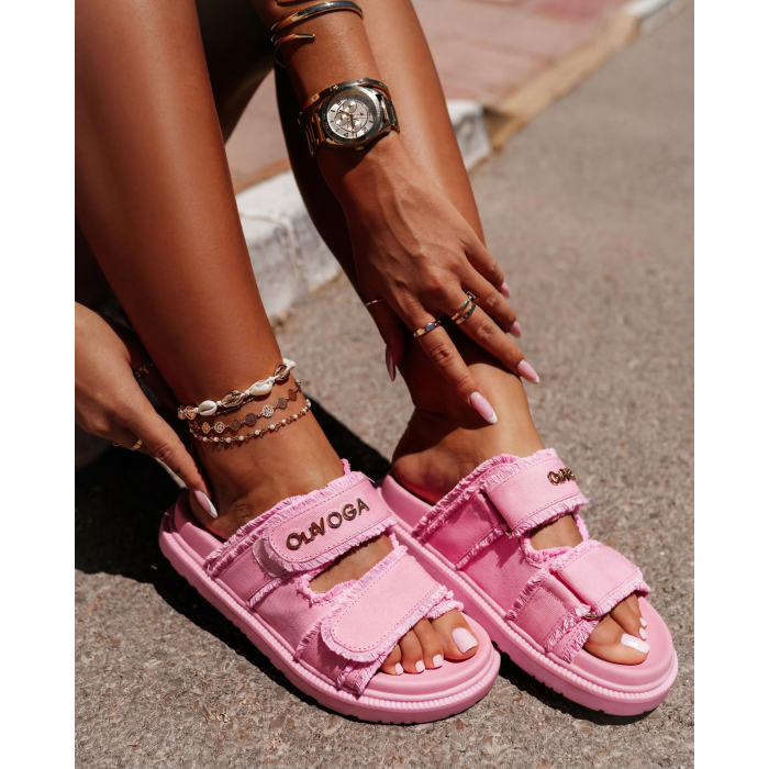 BUTY DAMSKIE KLAPKI OLAVOGA SHOES BERLIOZ LIGHT PINK