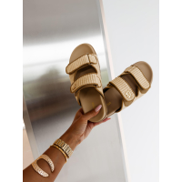 BUTY DAMSKIE KLAPKI OLAVOGA SHOES PAOLA BEIGE