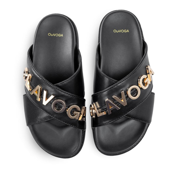 BUTY DAMSKIE KLAPKI OLAVOGA SHOES TILLY BLACK