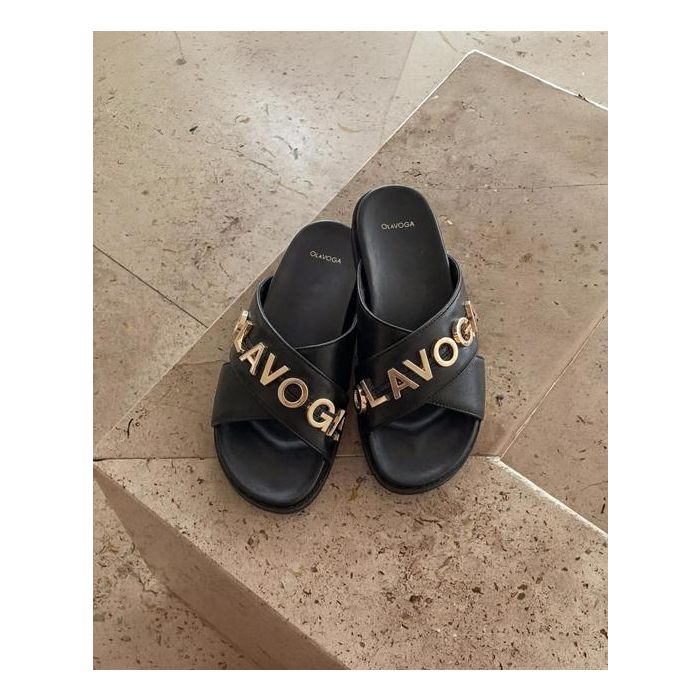 BUTY DAMSKIE KLAPKI OLAVOGA SHOES TILLY BLACK
