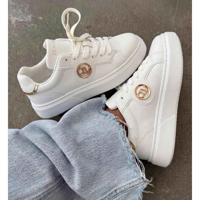 BUTY DAMSKIE SNEAKERSY OLAVOGA SHOES HALO ECRU