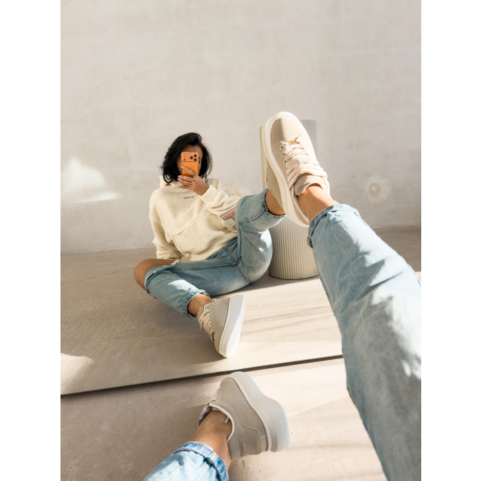 BUTY DAMSKIE SNEAKERSY OLAVOGA SHOES MERLO BEIGE