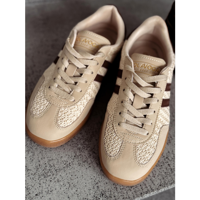 BUTY DAMSKIE SNEAKERSY OLAVOGA SHOES PALERMO BEIGE