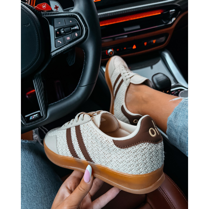BUTY DAMSKIE SNEAKERSY OLAVOGA SHOES PALERMO BEIGE