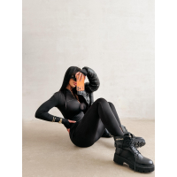 BUTY DAMSKIE WORKERY GOLD OLAVOGA SHOES MOVE BLACK