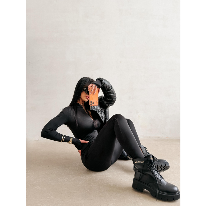BUTY DAMSKIE WORKERY GOLD OLAVOGA SHOES MOVE BLACK