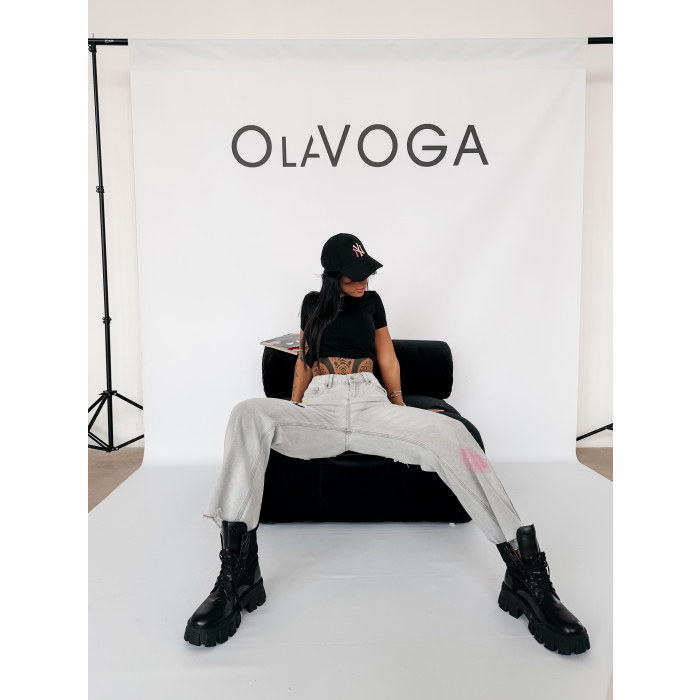 BUTY DAMSKIE WORKERY GOLD OLAVOGA SHOES MOVE BLACK