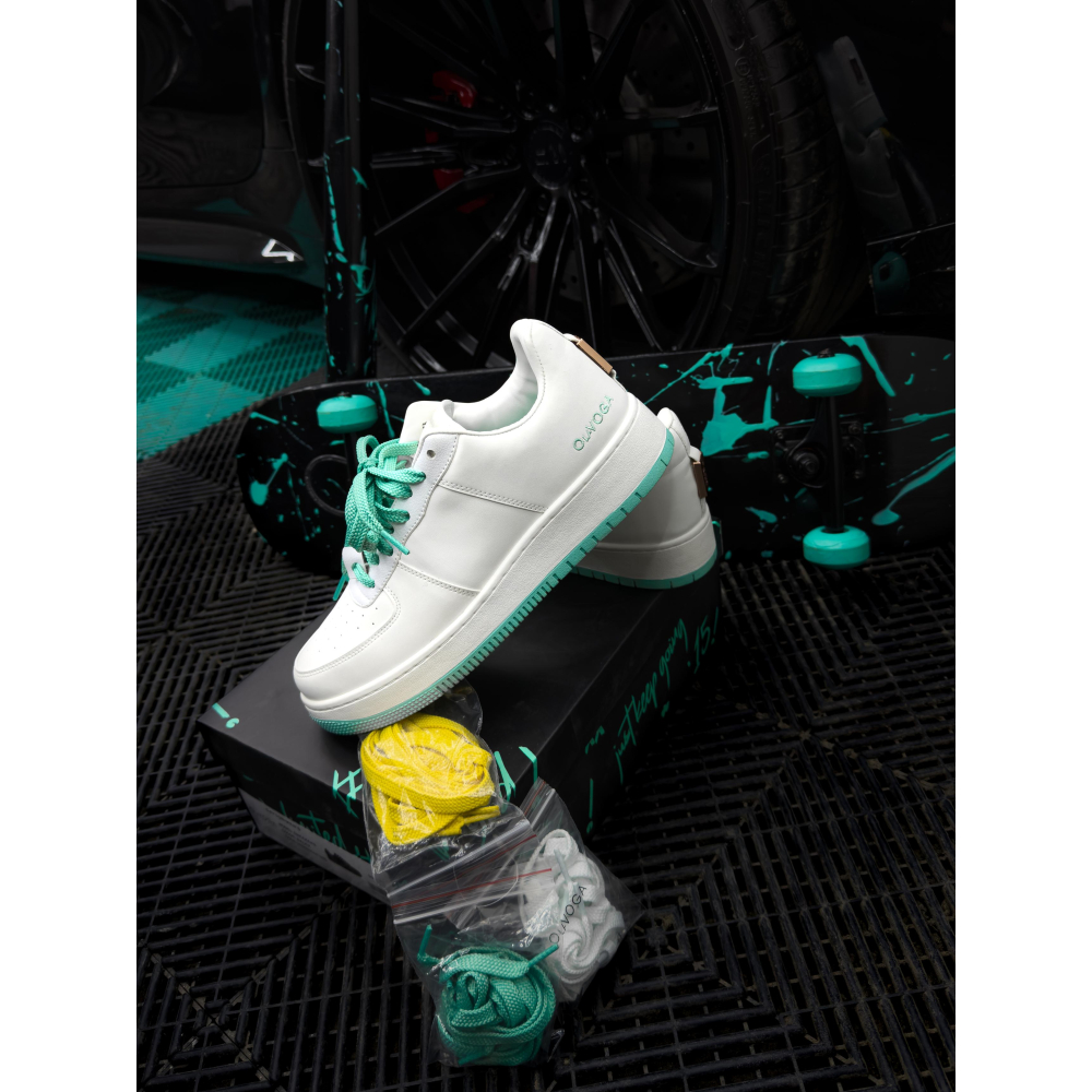 BUTY MĘSKIE OLAVOGA MEN SHOES DAYTON WHITE-BLUE