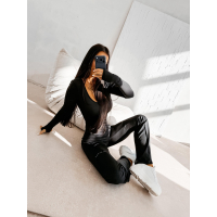 KOMBINEZON MODELUJĄCY BEZ PLECÓW OLAVOGA SILVA BLACK