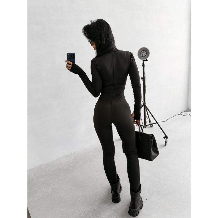 KOMBINEZON MODELUJĄCY LAMPASY OLAVOGA NATIA BLACK