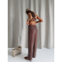 KOMPLET 3 CZĘŚCIOWY BIKINI + SPODNIE OLAVOGA NIFE LATTE